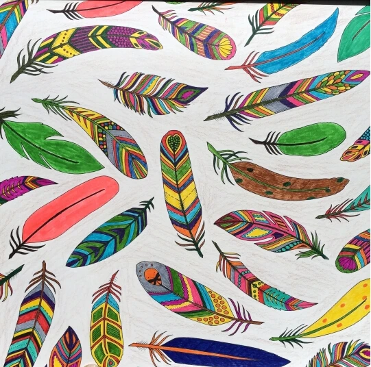 2015 Korean Enchanted Forest Inky Coloring Book Children Adult Relieve Stress Graffiti Painting Drawing Gift In Books From Office School Supplies On