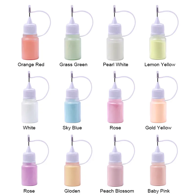 

Modelones 12 Colors Neon Phosphor Powder Nail Decorations Fluorescence Effect Nail Glitter Power Luminous Colorful Glow Powder