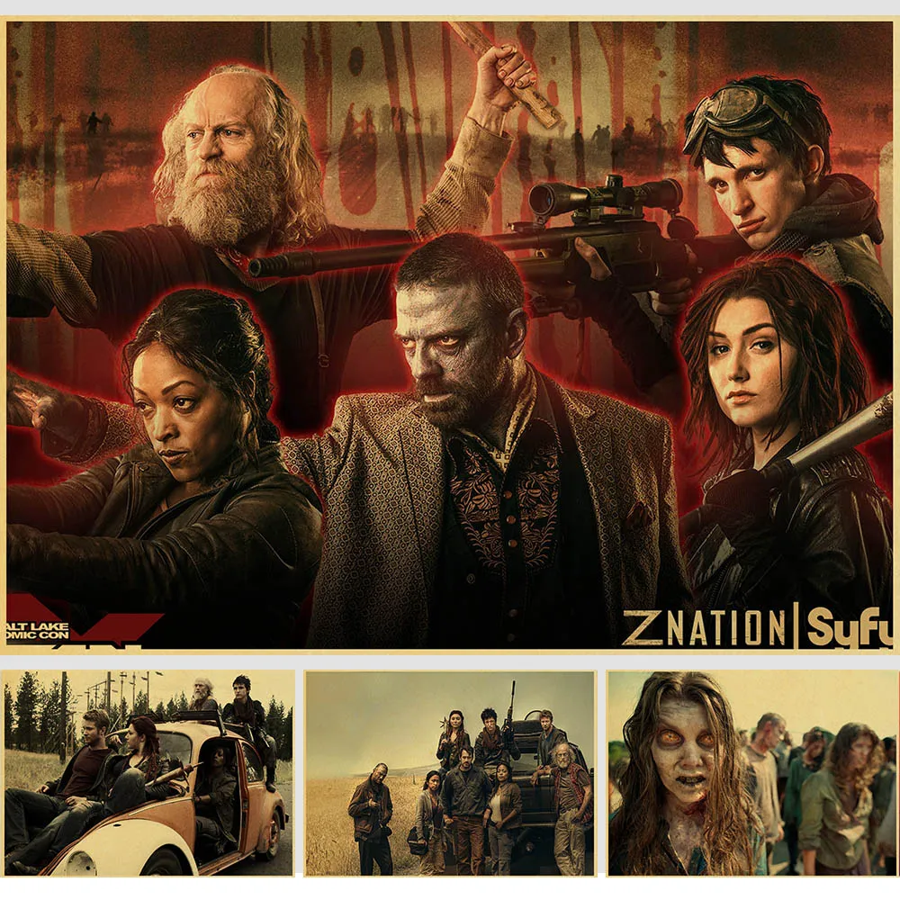 

Zombie TV play Z Nation Vintage Paper Poster Wall Painting Home Decoration 42X30 CM 30X21 CM