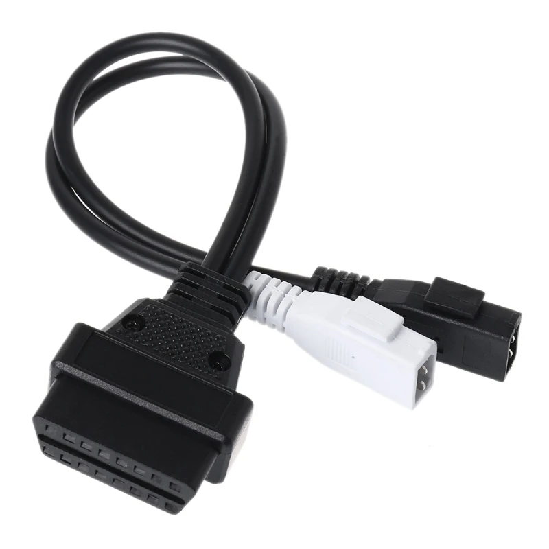 16 контактный Женский Диагностический разъем OBD2 2X2 Адаптер VAG кабель для VW AudiT