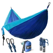 Double Camping Hammock Lightweight Nylon Portable Camping Hammock Parachute Double Hammock for Backpacking Travel Double Camping Hammock Lightweight Nylon Portable Camping Hammock Parachute Double Hammock for Backpacking Travel