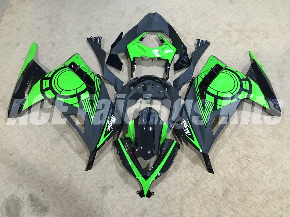

New Injection Mold Abs bike Fairings Kit Fit for kawasaki EX300 2013 2014 2015 Ninja300 13 14 15 EX 300 Bodywork green black