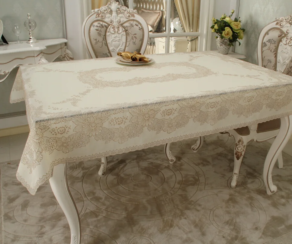 

New Style Pastoral PVC Square Table Cloth Non Wash Oilproof Waterproof Plastic Table Cloth Home Hotel Table Cloth Table Cover