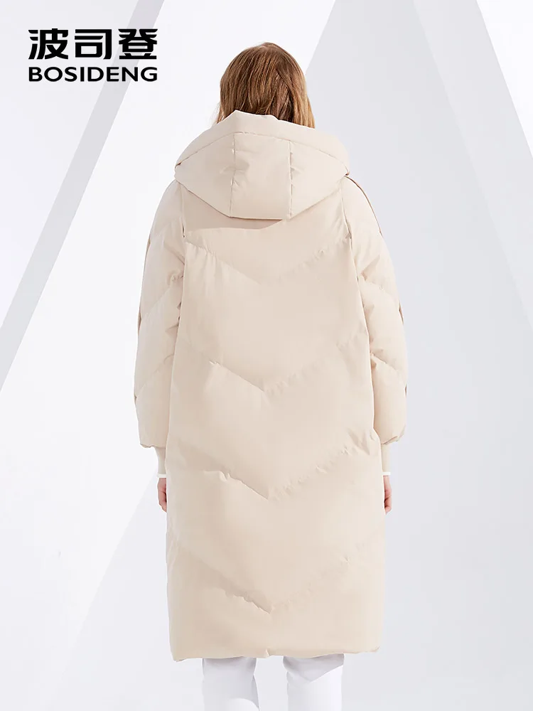 BOSIDENG 2018 new winter thicken down coat hooded long down jacket women parka waterproof high quality loose B80142604DS BOSIDENG 2018 new winter thicken down coat hooded long down jacket women parka waterproof high quality loose B80142604DS