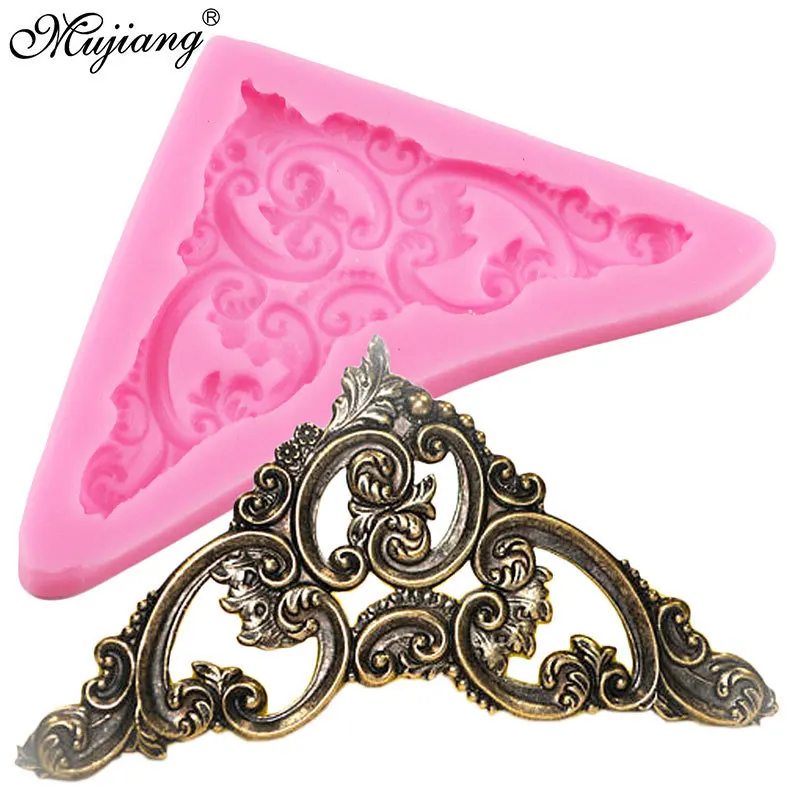 

Baroque Scroll Relief Cake Border Silicone Mold Cupcake Baking Fondant Cake Decorating Candy Fimo Clay Chocolate Gumpaste Mould