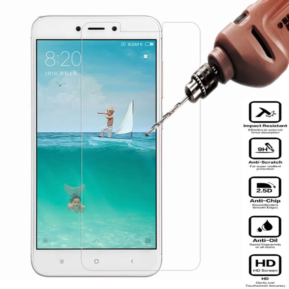 Закаленное стекло премиум-класса 2.5D 0 26 мм 9H для Xiaomi Redmi 2 3 4 4X 4A Note X c защитная