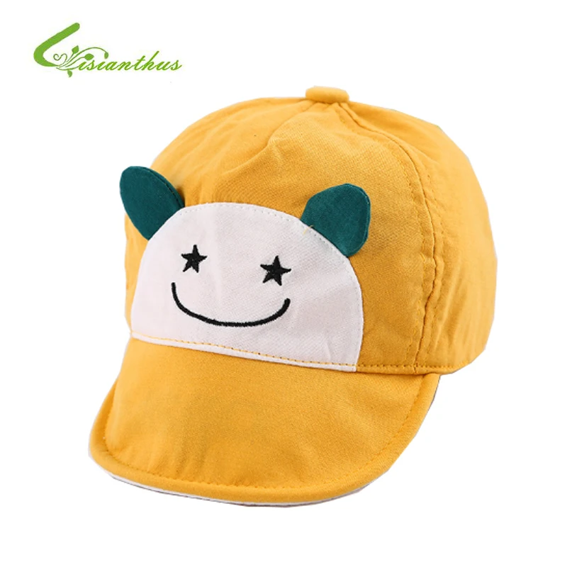 New Baby Hat Cartoon Design Kids Baseball Hat Unisex Boy and Girls Sun