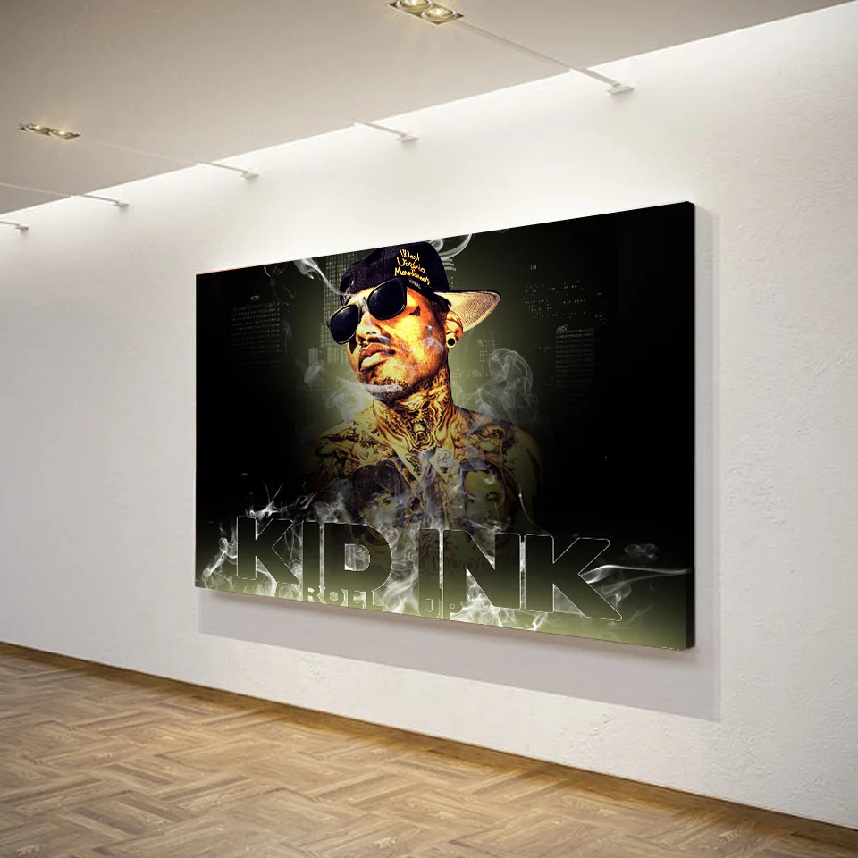1 Pcs/Set Framed HD Printed KID INK Roll Up Wall Art Canvas Pictures