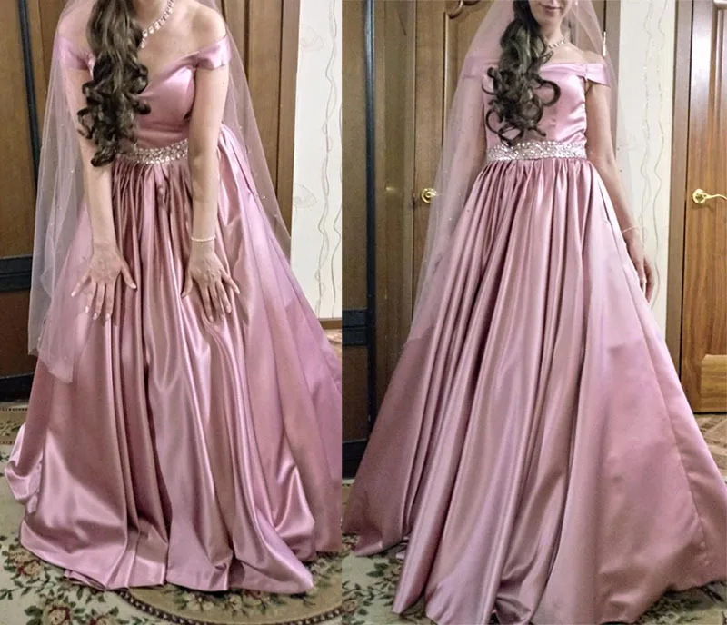 Robe de soriee красное/розовое вечернее платье с открытыми плечами сексуальное Длинное Макси Платье женское Элегантное Длинное атласное вечернее платье для выпускного вечера Vestido