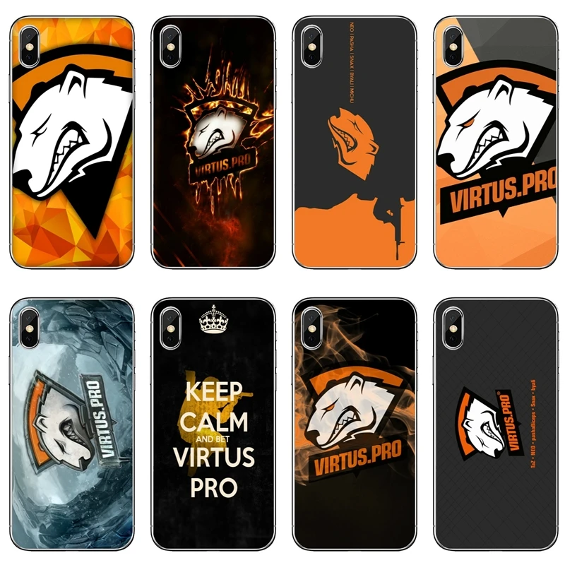 

virtus pro logo phone case For Samsung Galaxy S10 S9 S8 S7 S6 edge Plus Lite S5 S4 Note 9 8 5 4 soft cover