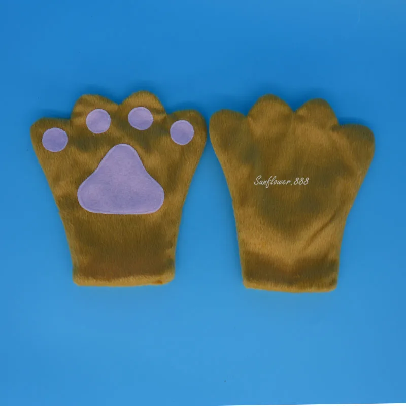 Kids Boy Girl Adult Kangaroos Cosplay Headband Tie Tail Paw Set Animal Costume Cosplay Halloween Christmas