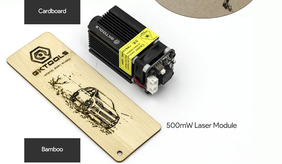 GKTOOLS 500 мВт 405 нм 12 В синий лазерный модуль 2,54-3 P ttl/ШИМ модуляция для DIY ЧПУ лазерный гравер регулируемый фокус FB03-500