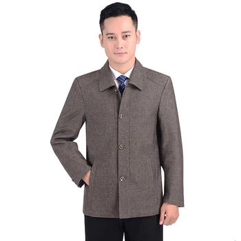 

2019 new men's spring autumn casual jacket casual coat button men's shirt daddy mens basic jacket outerwear