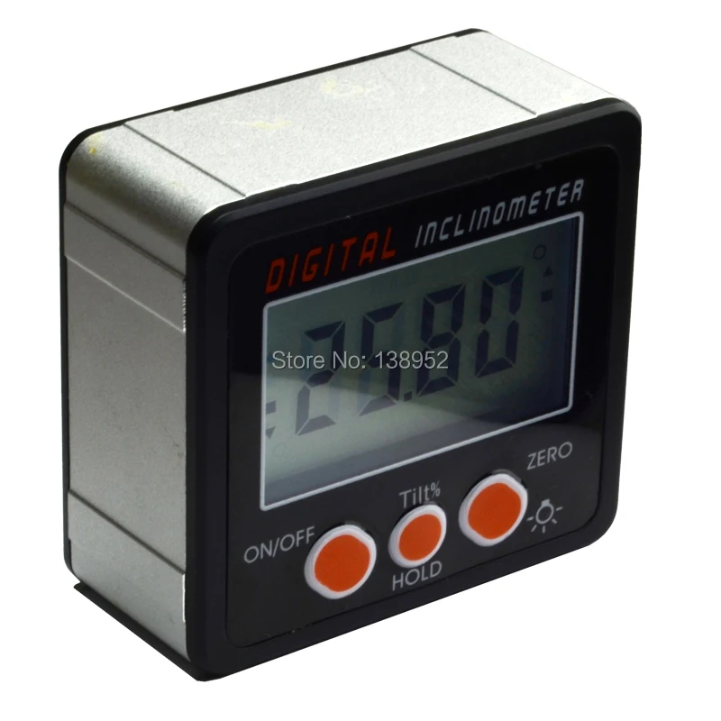 360 Degree IP54 Mini Digital Protractor Inclinometer Electronic Level Box angle meter with Magnetic Base Measuring Tools