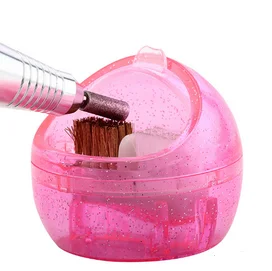 

by dhl or ems 50pcs Metal & Plastic Brush Inside Bits Cleaning Brush Box for Electric Manicure Drills Cleansing Nail Art Tool