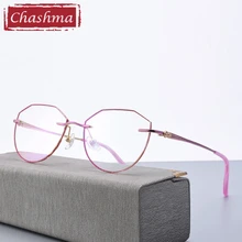 Женские винтажные очки с бриллиантами, цветные линзы, круглые модные очки с оправой по рецепту, титановая оправа