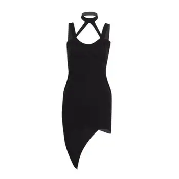 

2019 Hot Sale prevalent Women Soild Natural Bandage Bodycon Sleeveless Club Evening Party Short Mini Dress UK