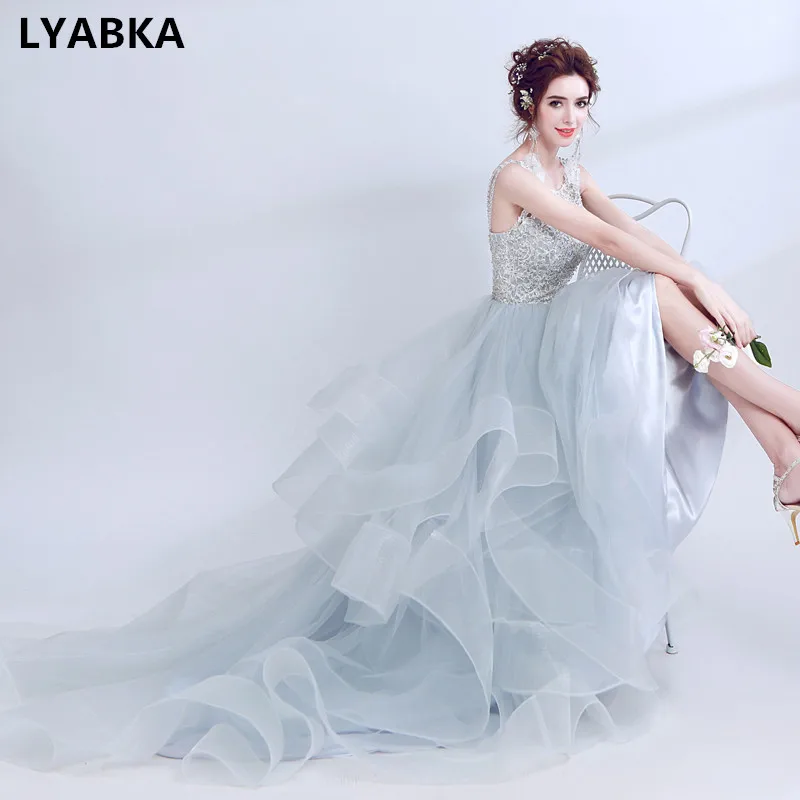 

Vestido De Festa Fashion A-line Scoop Neck Sequin Beads Evening Dress 2019 Muslim Evening Dresses Long Robe De Soiree