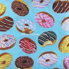 100*110 м мультфильм Макарон пончики десерт лоскутное изделие из хлопчатобумажной ткани хлопок, тильда печатных квилтинга дома для шитья
