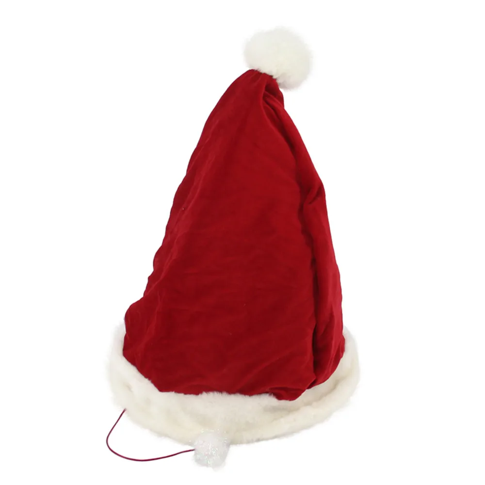 Christmas Hat Pet Nest Cat Bed for Cat Christmas Decorations For Home Navidad Hats House Sleeping Bag Mat Pets Winter Warm Gift - Цвет: Red