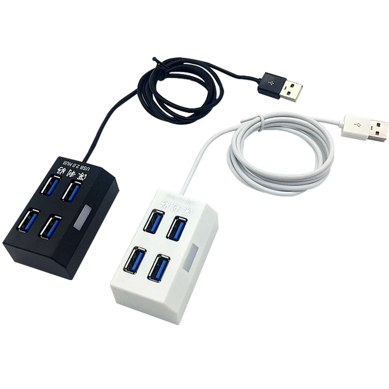Высокое качество 4 Порты и разъёмы USB 2.0 хаб usb HUB Портативный разветвитель для Apple