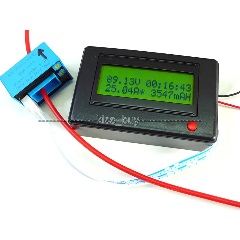 DC 120V 300A Bluetooth receiver Digital ammeter voltmeter power meter Timer battery tester