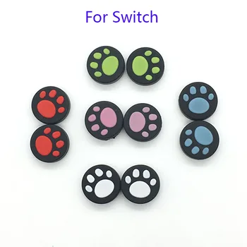 

12 pcs Cute cat claw Silicone Analog Controller Thumb Stick Grips Cap For Nintendo Switch NS Controller Joy-Con ThumbStick