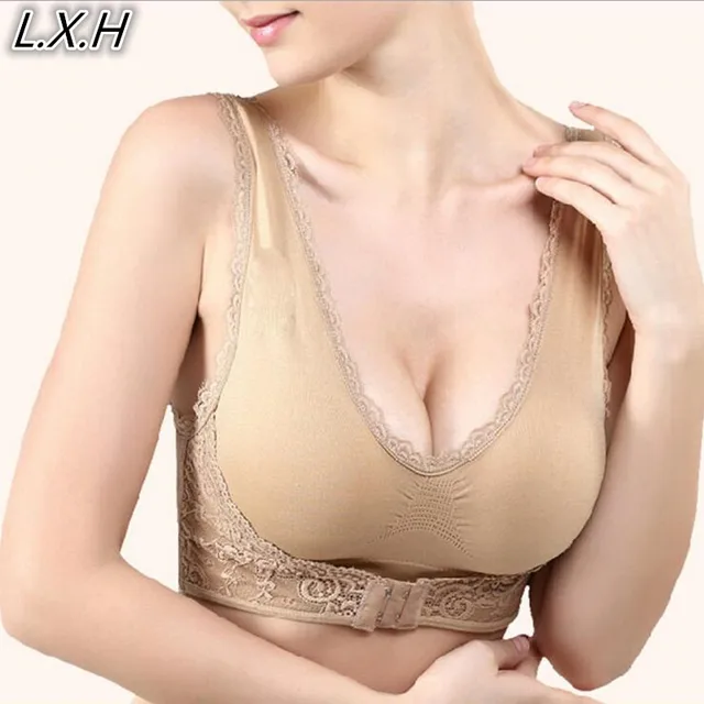 2017 padded push up bras wire free bra womens breathable sexy plus size padded push up bras