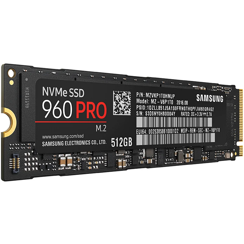 

SAMSUNG 960 PRO NVMe M.2 512G For Desktop Laptop Server Internal Solid State Dribe 512G SSD M.2(2280)++