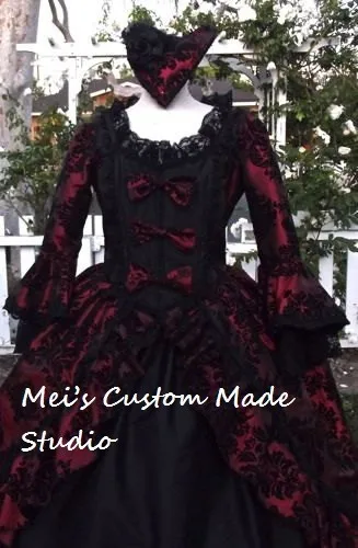 Custom Made 18th century Taffeta Victorian Bustle Wedding