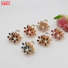 AINAMEISI, высокое качество, модные стразы, цветок, заколки для волос, украшения, Кристальные металлические заколки для волос, аксессуары для волос для женщин, ювелирные изделия