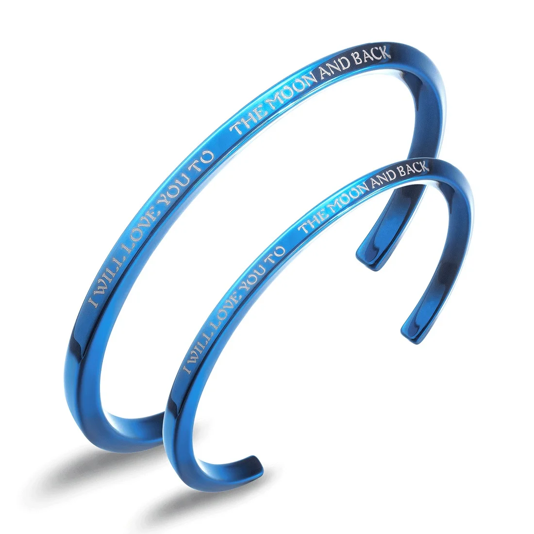 

JHSL Romantic Couples Women Men Cuff Bracelets Bangles Stainless Steel Black Blue Color Valentine's Day Gfit Fashion Jewelry