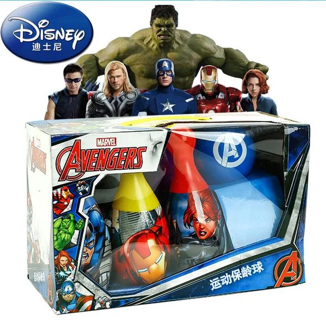 Cheap Didsney Outdoor Fun Toy  Sports Authentic Marveli children's bowling suit Avengers bowling puzzle toy set toys for children