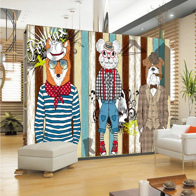 

wallpaper for walls 3 d Fashion trend abstract animal clothing mural shopping mall decoration background wallpaper