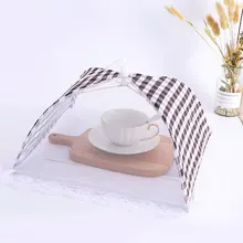 1 шт., навес для еды, Кружевная Сетка, воздухопроницаемая пищевая фруктовая Крышка для пикника, барбекю, насекомые, складные пищевые палатки, кухонный инструмент