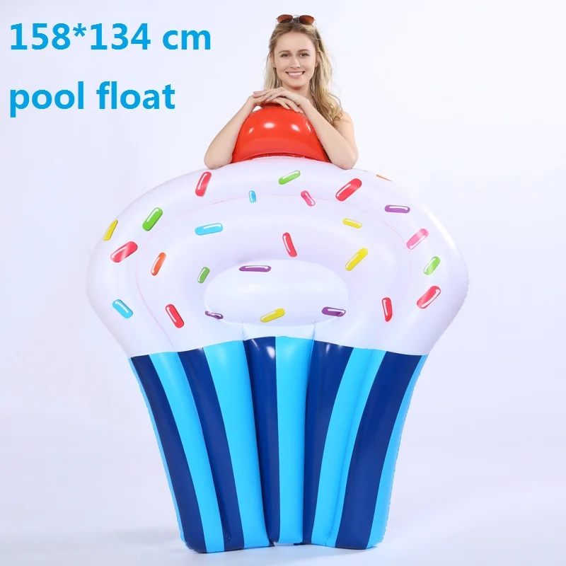 Diamante gigante anel de natação flamingo unicórnio