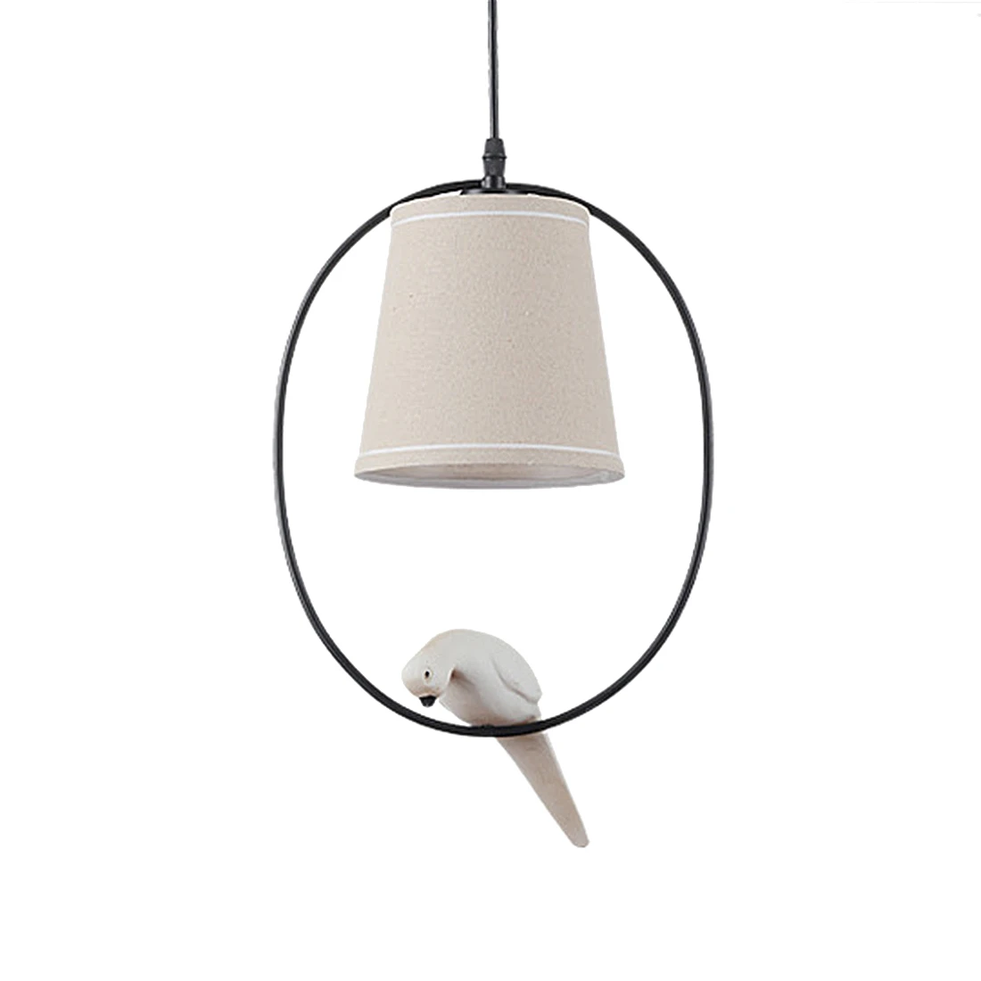 

Brand New Retro single head resin bird chandelier American country personality aisle bedroom living room lighting study restaura