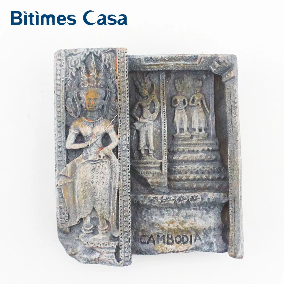 

Bitimes 3D Fridge Magnets Travel Souvenirs Cambodia Angko Magnetic Refrigerator Sticker Aimant Kitchen Home Decor Aimant
