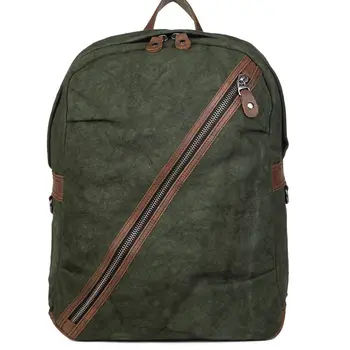 

Men's Women's Canvas Leather Cotton Bag Rucksack Mountaineering Book Laptop Backpack School Casual Backpacks for Travel