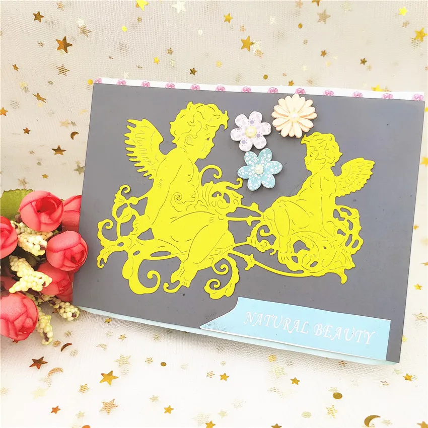 

AZSG Angel's child Cutting Dies for DIY Scrapbooking die Decoretive Embossing Stencial DIY Decoative Card die cutter