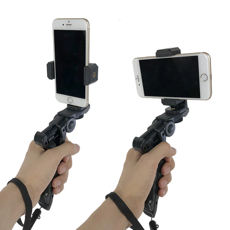Мини штатив держатель ручной стабилизатор телефон клип крепление выдвижной и поворотный для Iphone samsung huawei Xiaomi yi Экшн камера