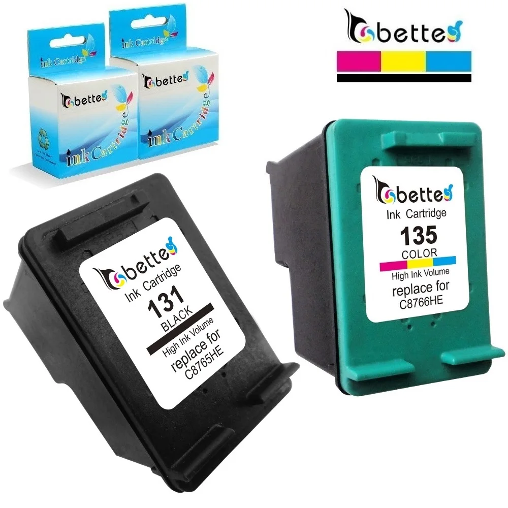 Бетти Замена чернильных картриджей для HP 131 135 hp Officejet 100 L411a 150 H470 H470b H470wbt H470wf K7100 K7103
