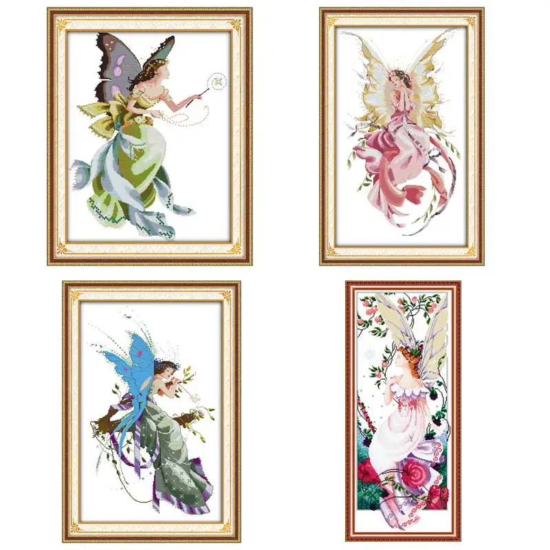 

oneroom The Young Girl's Mood Patterns Counted Cross Stitch 11CT 14CT Cross Stitch Set Chinese Cross-stitch Kit Embroidery