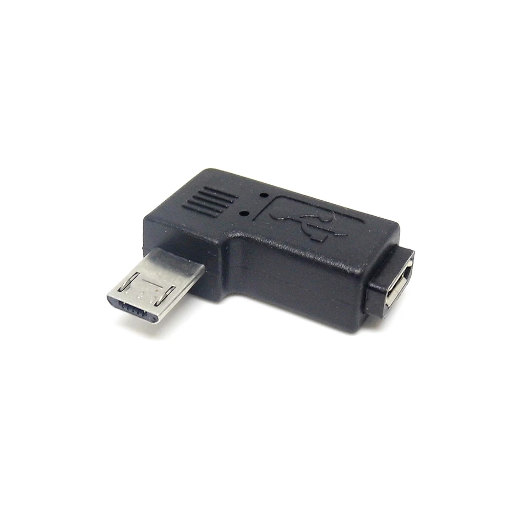 Коннектор 90 градусов правый и левый Угловой Micro Usb 2 0 5pin штекер к гнезду M до F