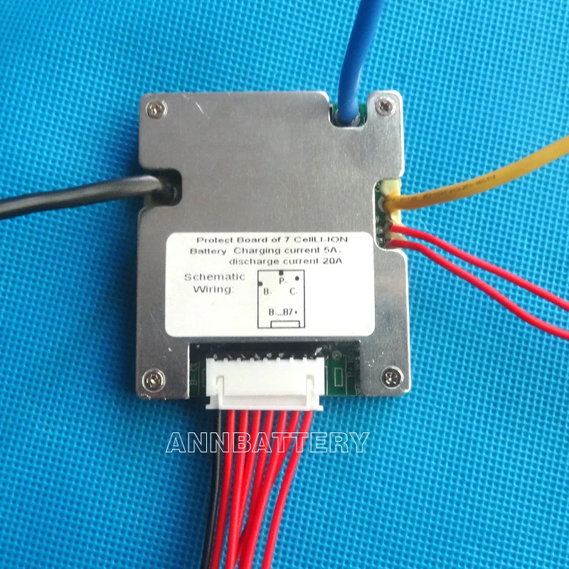 24V lithium battery BMS, 24V 20A BMS, With balanced function and ON/OFF ...