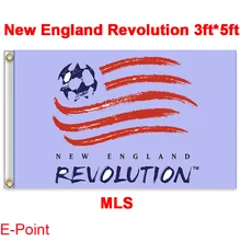 1 piece 144cm*96cm size MLS New England Revolution Flying flag