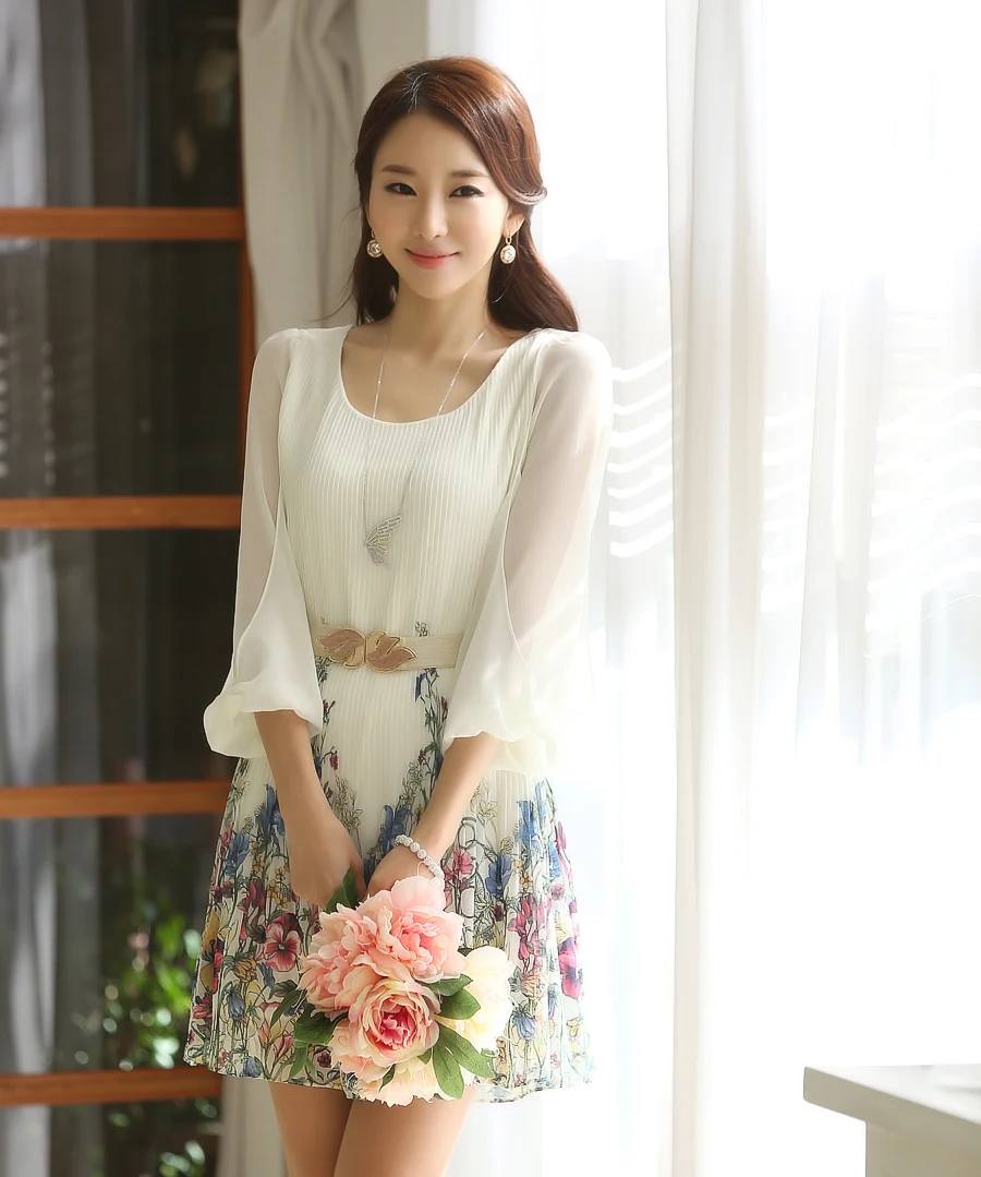 floral dress chiffon