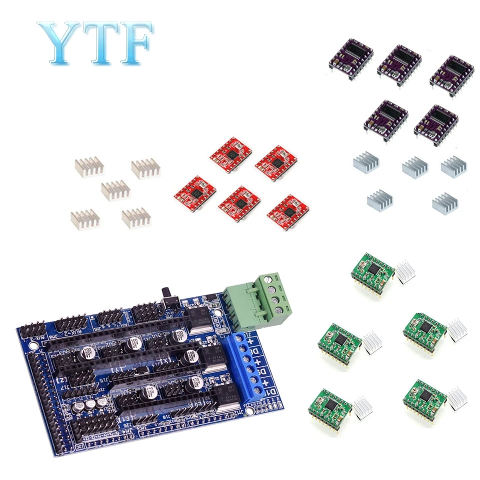 3D принтер Часть Ramps 1 5 плата управления расширение вместо Ramps1.4 A4988 DRV8825|Детали и