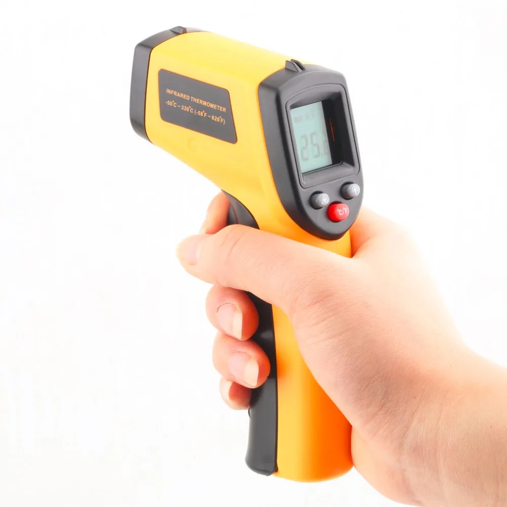 

1Pcs GM320 Non-Contact Laser LCD Display IR Infrared Digital C/F Selection Surface Temperature Thermometer For Industry Home Use
