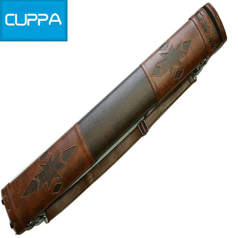 

High Quality 4Holes Cuppa 1/2 Pool Billiard Cues Cases 84cm Leather PU Billiard Accessories China